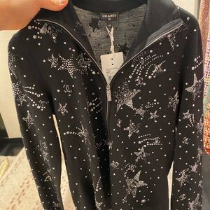 Chanel - Strass and Wool Pullover